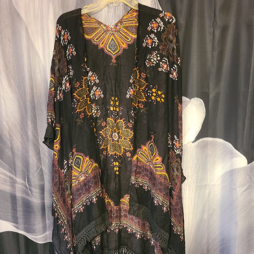 Womans floral kimono one size